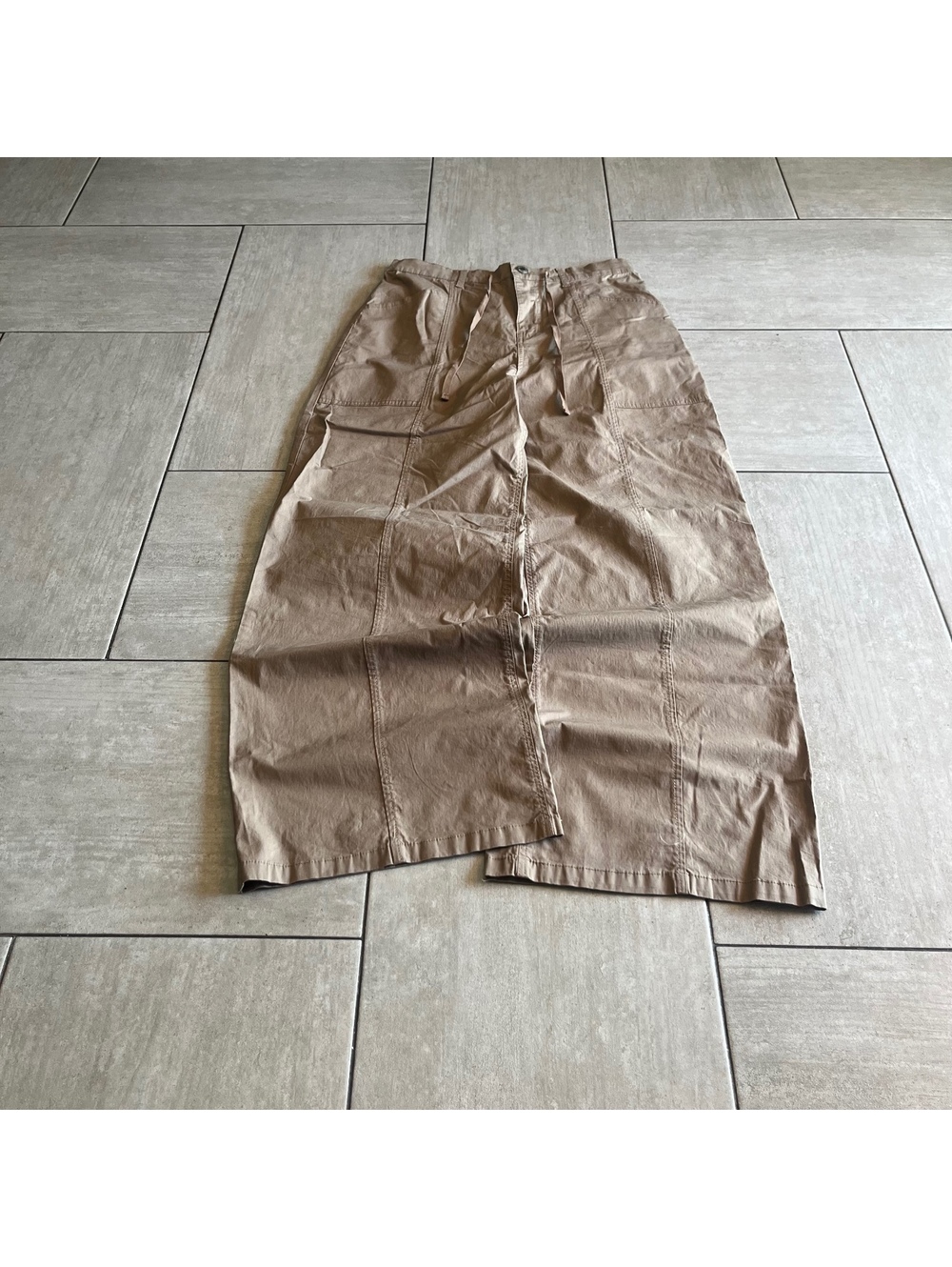No Boundaries Brown Wide Leg Pants with Elastic Waist Size Medium 30